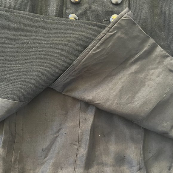 CHANEL Black Skirt with Gold Buttons - Picture 8 of 10